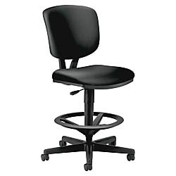 HON, Black Volt Leather Office Chair/Stool,...