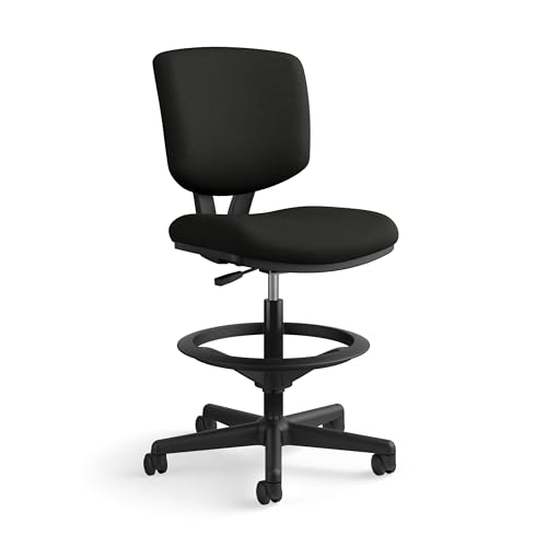HON Volt Leather Office Chair with Foot Rest - Task...