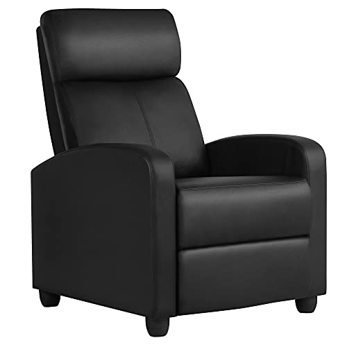 Yaheetech Recliner Chair PU Leather Recliner Sofa Home...