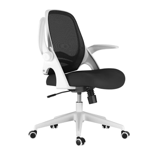 Hbada Office Desk Chair with Flip-Up Armrests and...