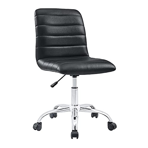 Modway Ripple Ribbed Armless Mid Back Swivel Computer...