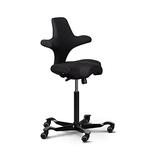 HAG Capisco Adjustable Standing Desk Chair - Black...