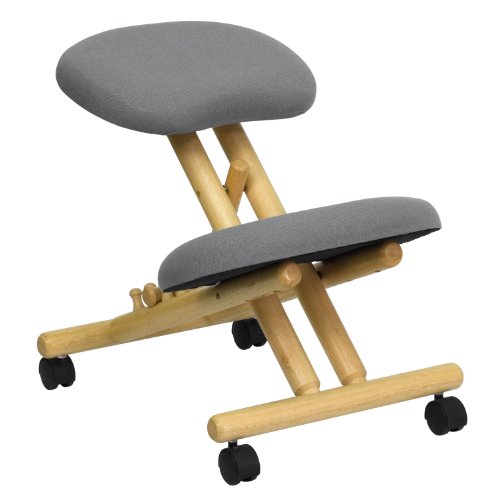 Flash Furniture Posey Mobile Wooden Ergonomic Kneeling...