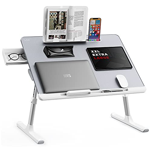 Size : 35X24cm EEGUAI Folding Laptop Desk Portable Table for Laptop,Bed Tray Table Adjustable Laptop Stand Use for Desk Sofa Bed 