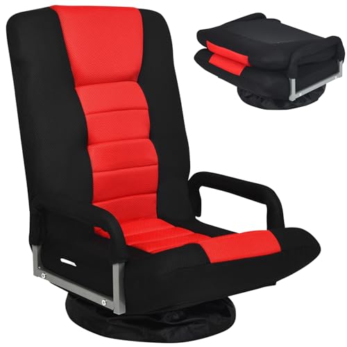 Giantex Floor Chair, 360 Degree Swivel Chair with...
