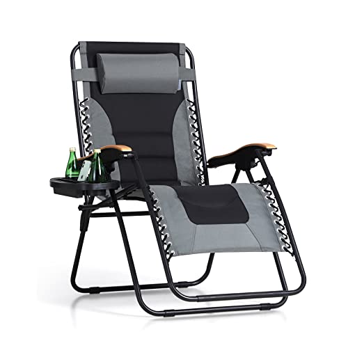PHI VILLA Oversize XL Padded Zero Gravity Lounge Chair...
