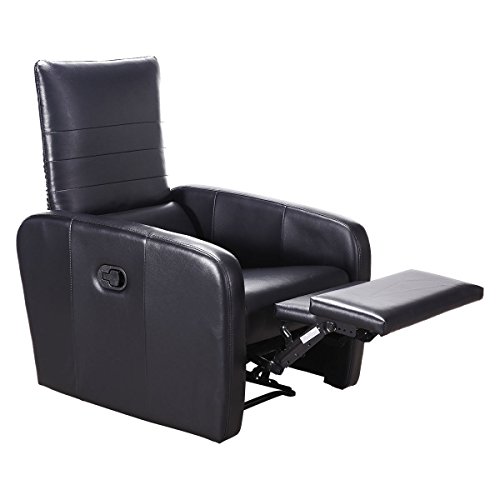 Giantex Manual Recliner Chair Foldable-Back Leather...