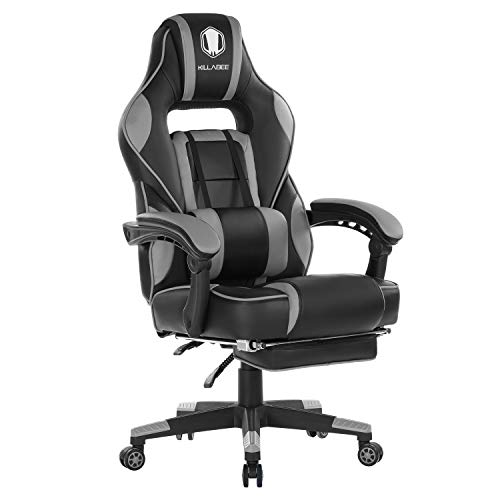 KILLABEE Massage Gaming Chair High Back PU Leather PC...