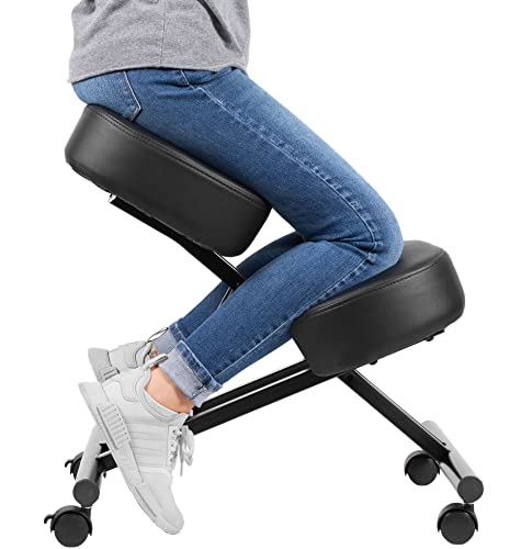 Ergonomic Kneeling Chair, Adjustable Stool for Home and...