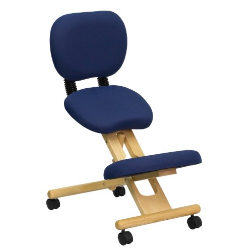 Flash Furniture Mobile Wooden Ergonomic Kneeling...
