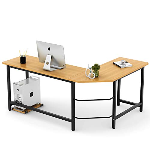 Tribesigns Modern L-Shaped Desk Corner Computer Desk PC...