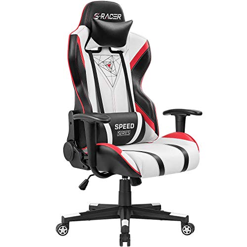 Homall Gaming Chair Racing Office High Back PU Leather...