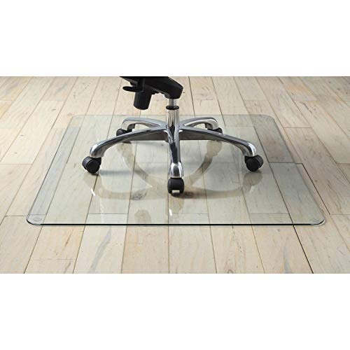 Lorell Tempered Glass Chairmat, 60', Clear