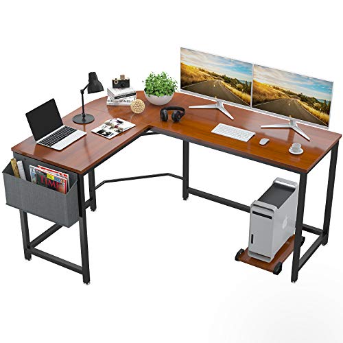 Foxemart L Shaped Desk Corner Desk 58' Computer Gaming...