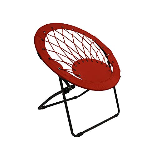 Impact Bungee Chair, Portable Folding Chair, Web, Red