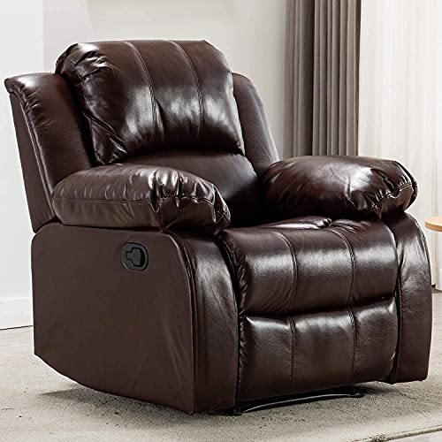 Bonzy Home Air Leather Recliner Chair Overstuffed Heavy...