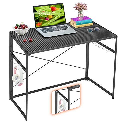 Mr IRONSTONE 31.5” Folding Computer Desk Carbon Fiber...
