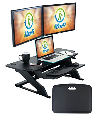 iMovR ZipLift+ 42' Standing Desk Converter with...