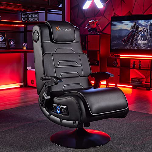 X Rocker I Lounging Leather Video Gaming Pedestal Chair...
