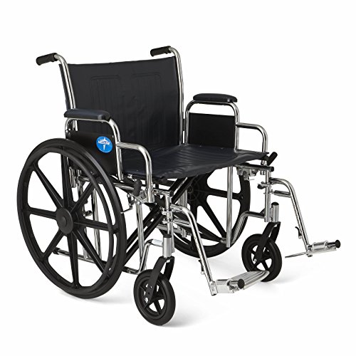 Medline Excel Extra-Wide Bariatric Wheelchair, 24 Wide...